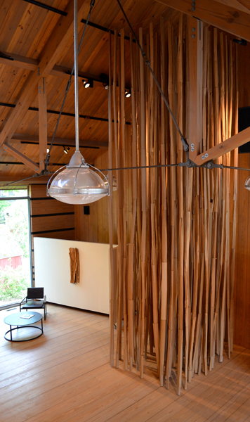 Sticks #2, 2012, cardboard 21 x 6 x 6 feet