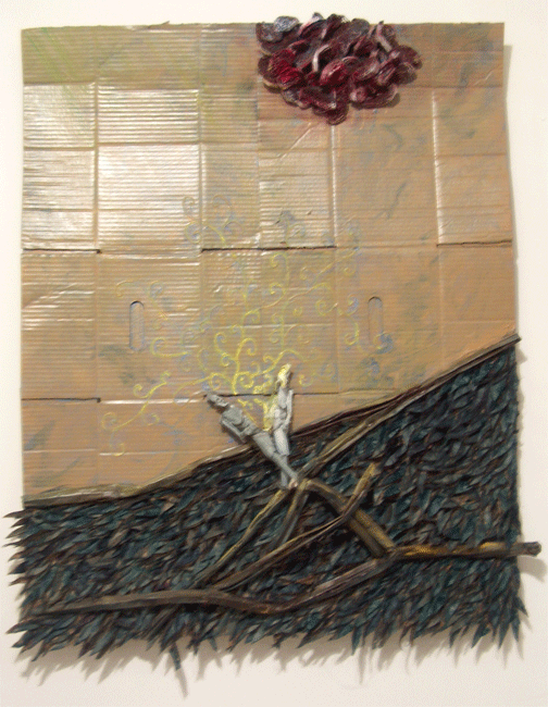 Painted cardboard 2006 #14