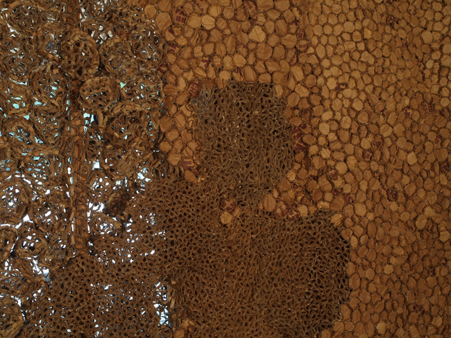 Wassaic Project 2009 "bottle caps and bee hives"